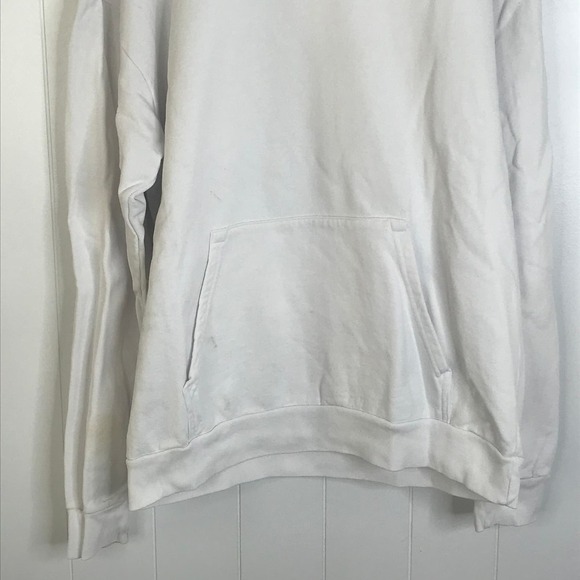 Talentless White Hoodie "Please Wash Your Hands" Sweatshirt SZ XL - Picture 9 of 10